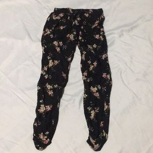 Rayon drawstring pants